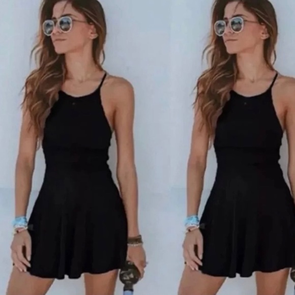 Casual Black Sleeveless Tshirt Dress Size Small - Picture 1 of 5